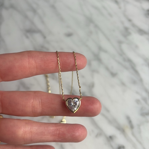 Melinda Maria Heart Crystal necklace - Picture 6 of 7